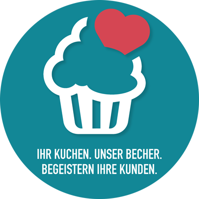 Logo Kuchen To Go Becher